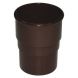 FloPlast Mini Gutter Downpipe Socket - 50mm Brown