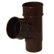 FloPlast Mini Gutter Downpipe Branch - 67.5 Degree x 50mm Brown