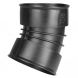 Twinwall Drainage Bend - 15 Degree x 225mm Black