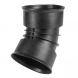 Twinwall Drainage Bend - 30 Degree x 150mm Black