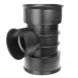 Twinwall Drainage Junction - 90 Degree x 300mm x 160mm Black