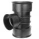 Twinwall Drainage Junction - 90 Degree x 225mm x 150mm Black