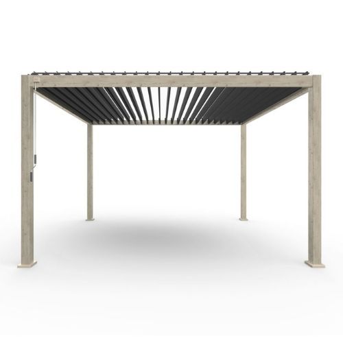 Titan Aluminium Pergola - 4000mm x 3000mm Rectangular - Wood Effect