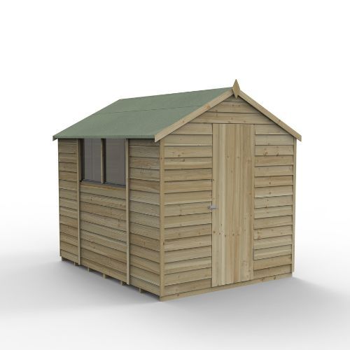 Forest Garden Apex Overlap Shed - 8' x 6'