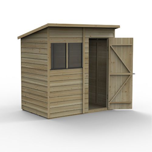 Forest Garden Pent Overlap Shed - 6' x 4'