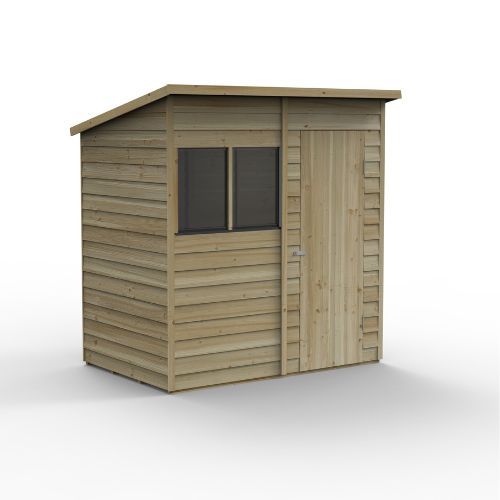 Forest Garden Pent Overlap Shed - 6' x 4'