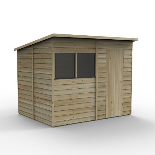 Forest Garden Pent Overlap Shed - 8' x 6'