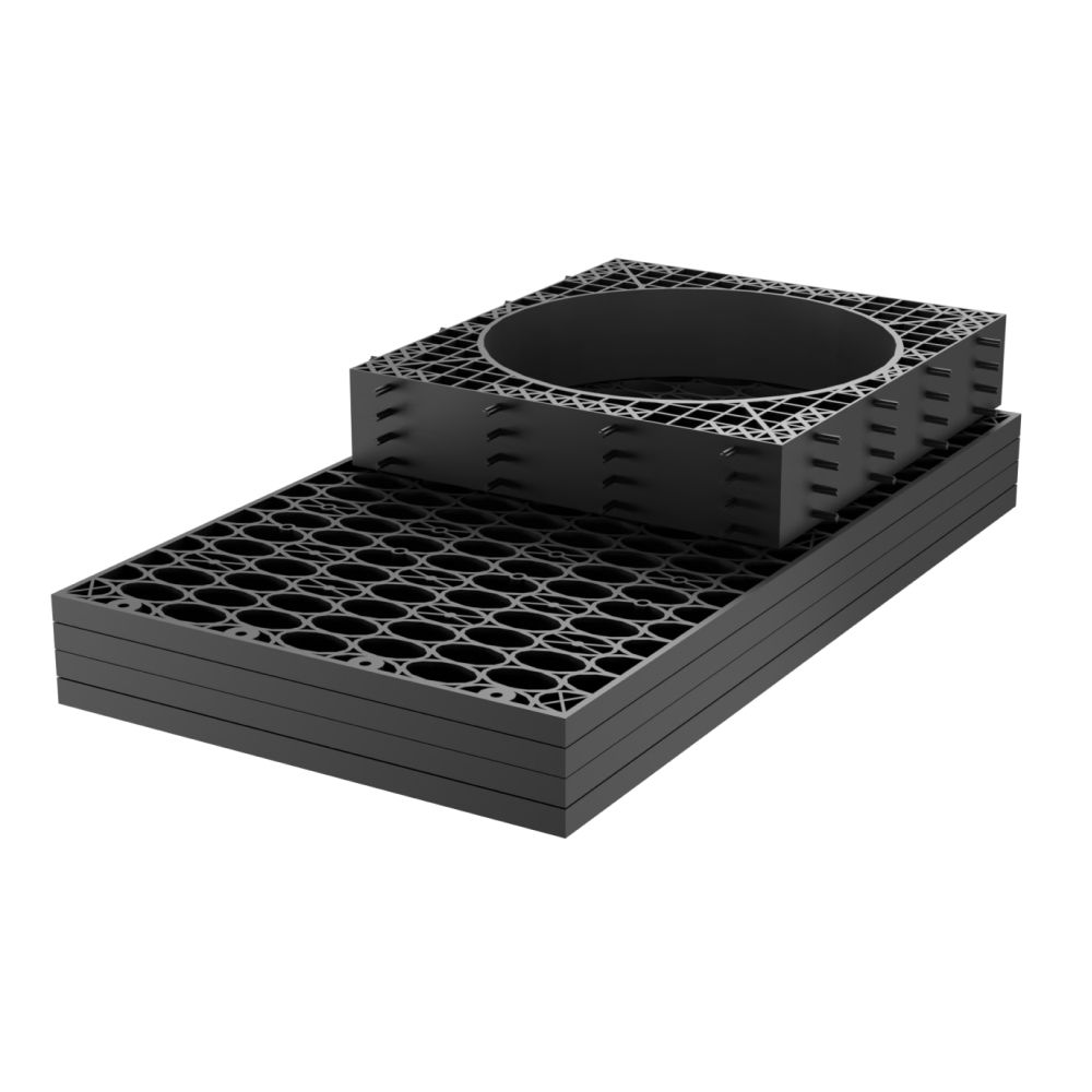 Rainsmart Ellipse Inspection Channel Crate Flat-Packed - Shallow