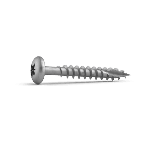 Durapost Pan Head Timber Screws - 4mm x 40mm Ruspert Silver - Pack Of 10