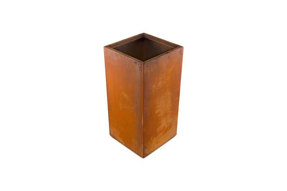 Corten Steel Tall Cube Planter - 300mm x 300mm x 600mm