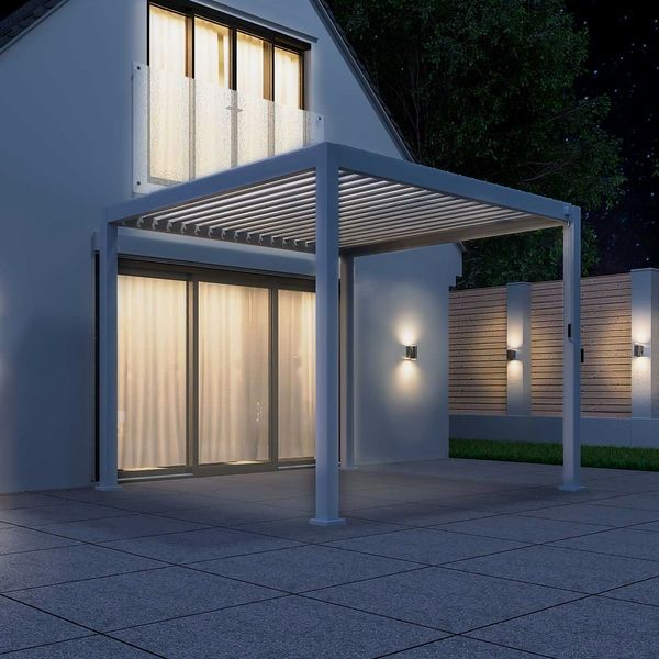 Titan Aluminium Pergola - 3000mm Square - White