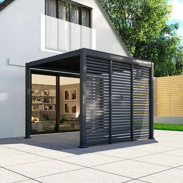 Titan Pergola Side Wall - 1000mm - Grey