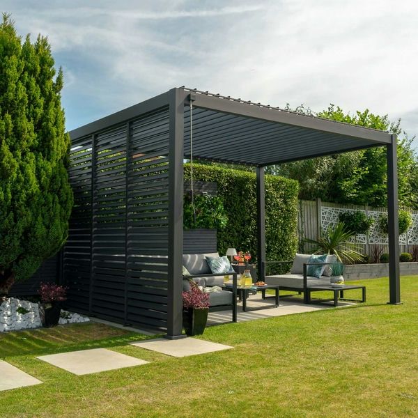 Titan Pergola Side Wall - 1000mm - Grey