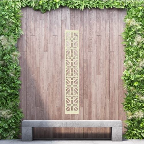 Aluminium Privacy Screen Talavera - Wall Mounted - 1800mm x 300mm Cream