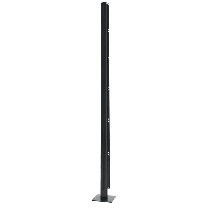 Aluminium Corner Post For Casting For Privacy Screen - 1200mm x 60mm x 60mm Black