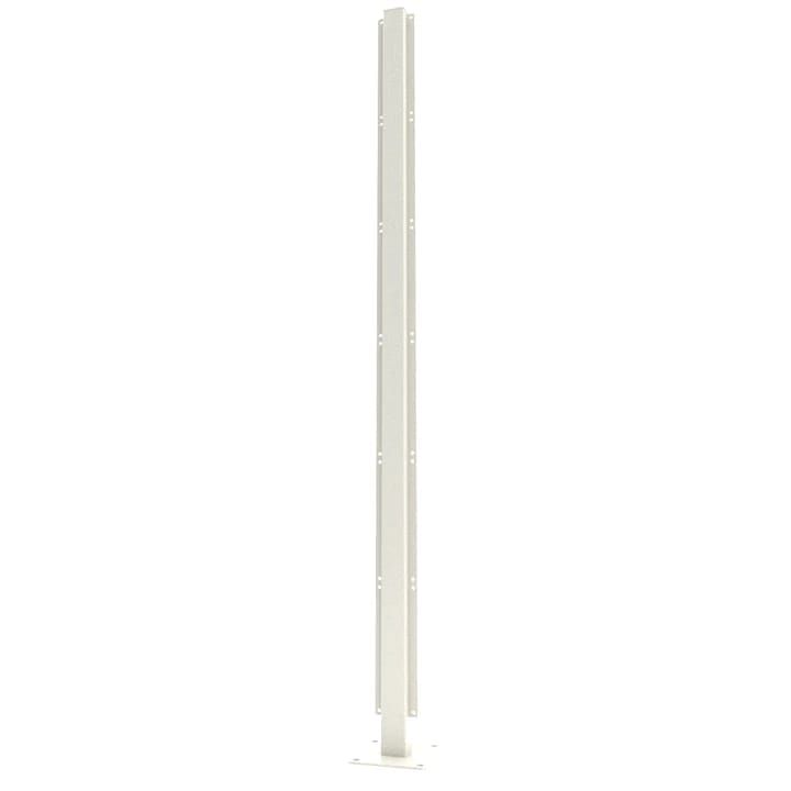 Aluminium Dual Post For Casting For Privacy Screen - 1200mm x 60mm x 60mm Cream