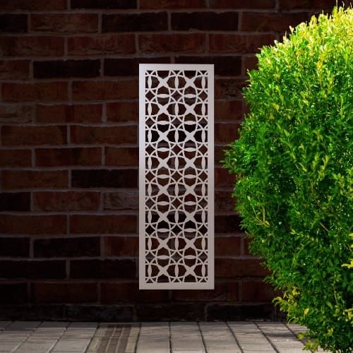 Steel Privacy Screen Morroco - Free Standing - 1800mm x 600mm Stainless Steel