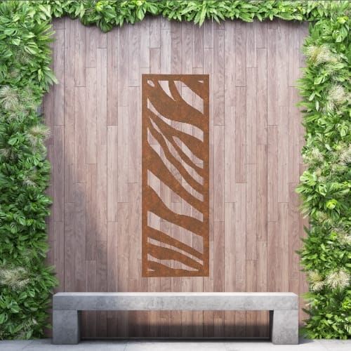 Steel Privacy Screen Safari - Free Standing - 1800mm x 600mm Steel Corten