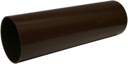 FloPlast Mini Gutter Downpipe - 50mm x 2mtr Brown