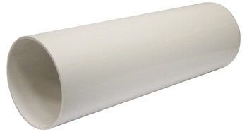 FloPlast Mini Gutter Downpipe - 50mm x 2mtr White