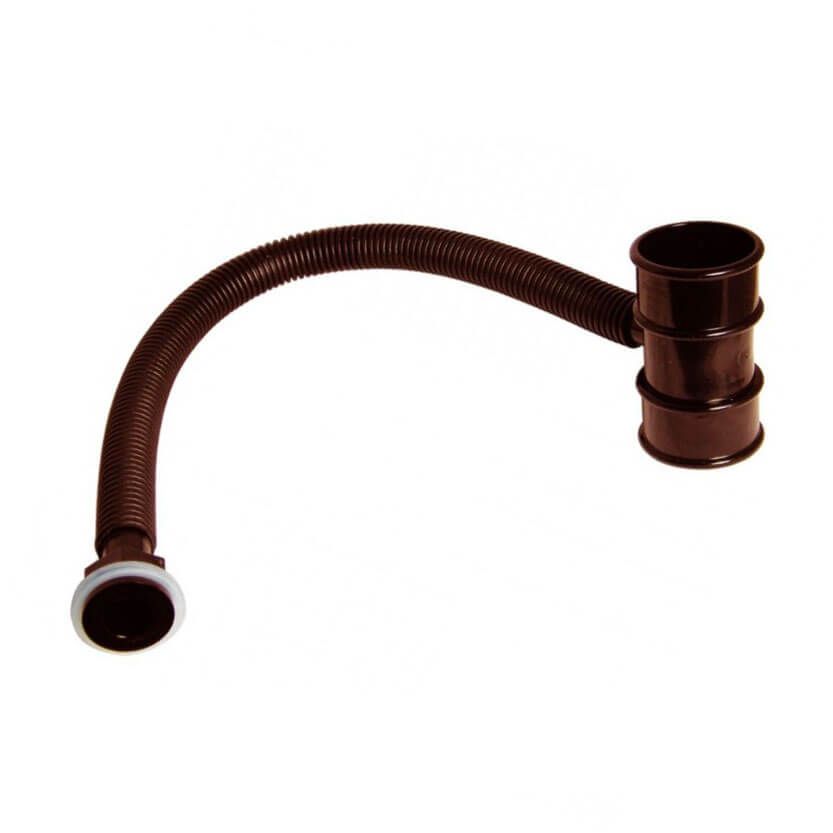 FloPlast Mini Gutter Rain Diverter - 50mm Brown