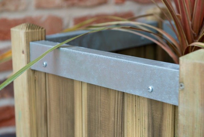 Short Slender Wooden Planter - 400mm x 400mm