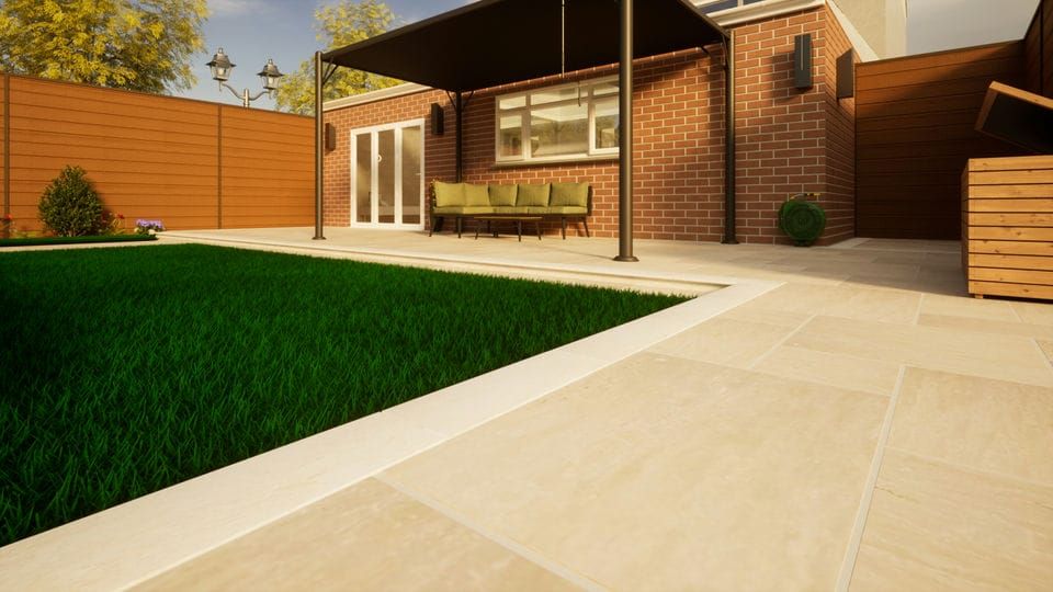 Sandstone Paving Presealed - Project Pack Raj Green