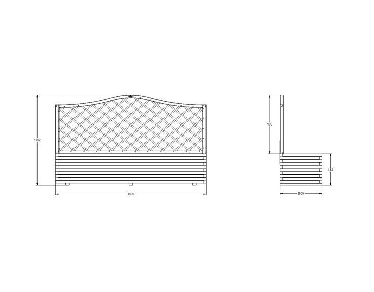 Venice Wooden Planter - 1800mm x 500mm