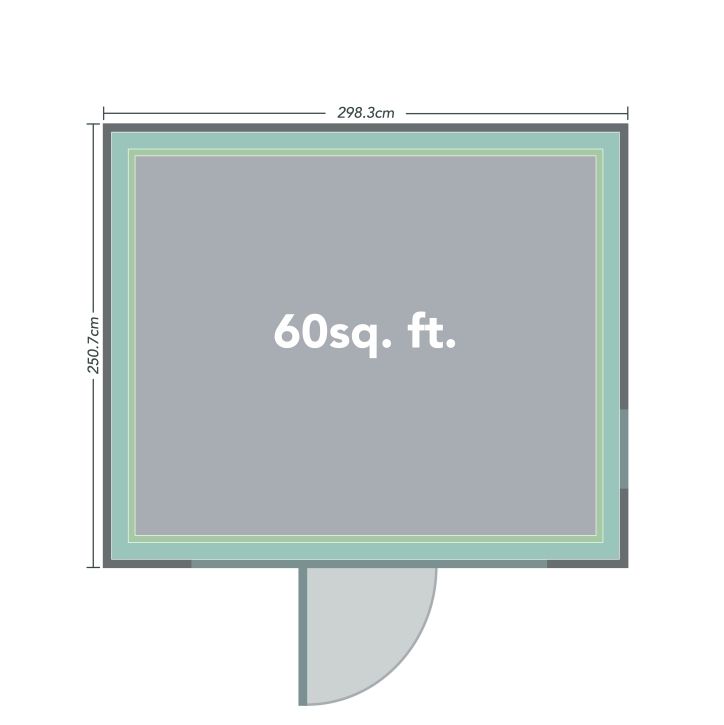 Forest Xtend Garden Building - 2500mm x 2980mm x 2900mm