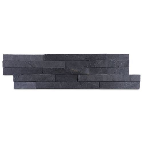 Stone Cladding Panel - 600mm x 150mm x 15mm Black Slate