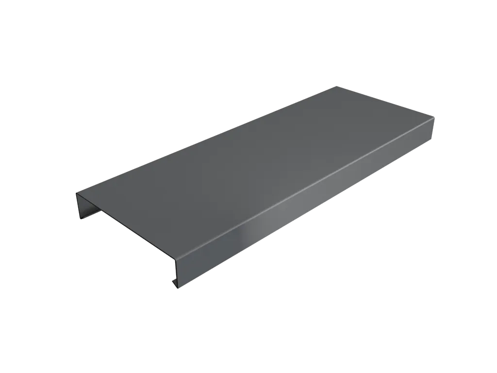 Aluminium Coping for 141-200mm Wall - 260mm x 3mtr Anthracite Grey