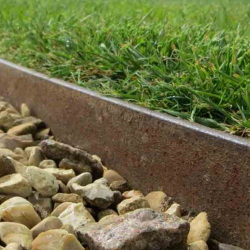 6mm Steel Garden Edging - 75mm x 3mtr