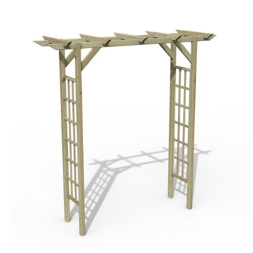 Wooden Garden Arch - Classic Flat Top - 2196mm x 1340mm x 720mm