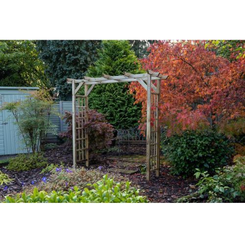 Wooden Garden Arch - Classic Flat Top - 2196mm x 1340mm x 720mm