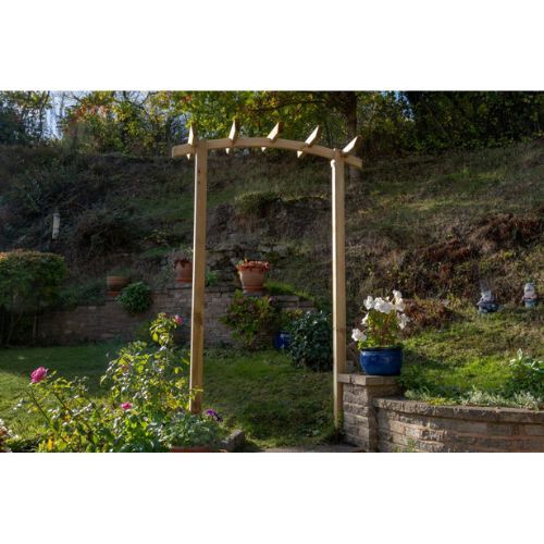 Wooden Garden Arch - Hanbury Dome Top - 2183mm x 1340mm x 500mm