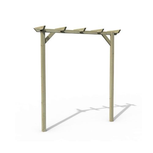 Wooden Garden Arch - Hanbury Flat Top - 2135mm x 2090mm x 500mm