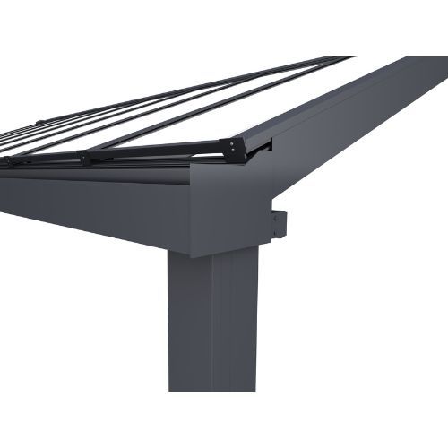 Contemporary Alfresco Aluminium Pergola / Veranda - 1000mm x 1000mm Square - Grey