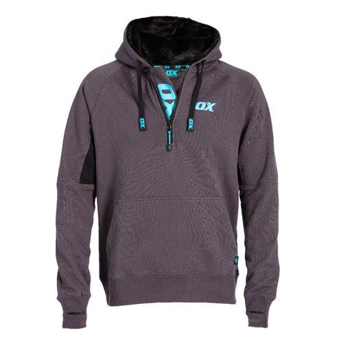 OX Hoodie Black & Grey - Medium