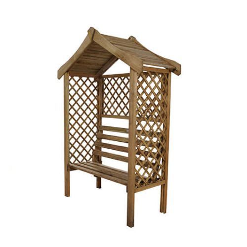 Parisienne Timber Arbour - 2120mm x 1540mm x 660mm