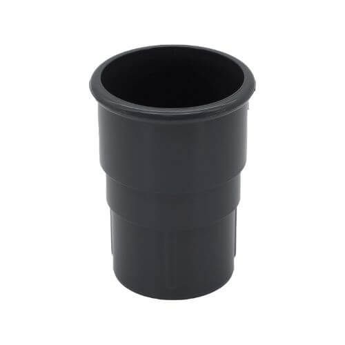 FloPlast Mini Gutter Downpipe Socket - 50mm Anthracite Grey