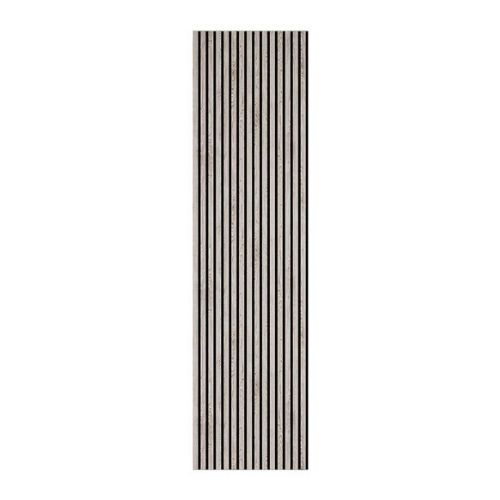 Slatted Acoustic Wall Panel - 600mm x 2400mm x 22mm Grey Oak