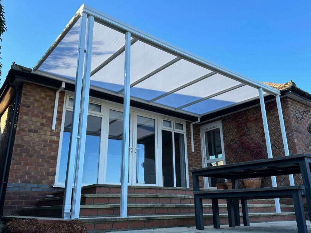 Simplicity 16 Aluminium Pergola / Veranda - 6000mm x 4000mm Rectangular - White