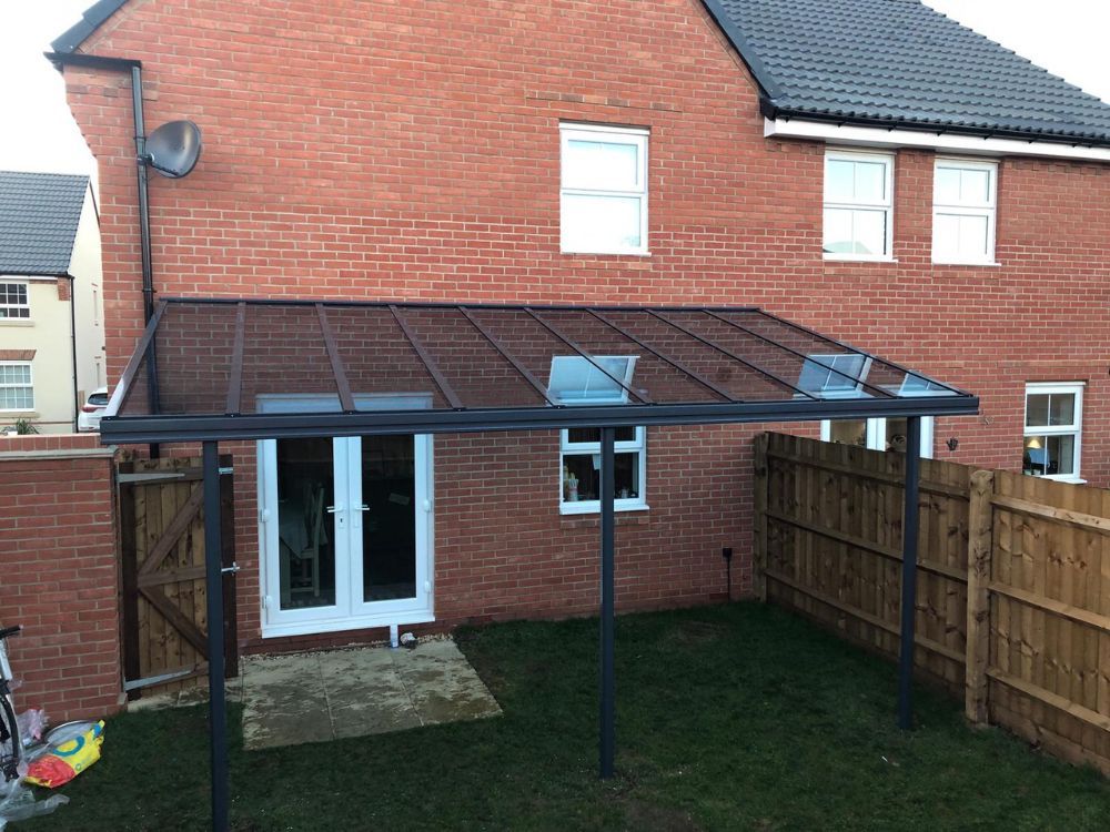 Simplicity 6 Aluminium Pergola / Veranda - 6000mm x 3500mm Rectangular - Grey