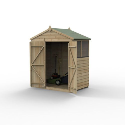 Forest Garden Shiplap Apex Shed - 2 Windows - 6' x 4'