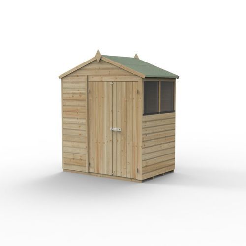 Forest Garden Shiplap Apex Shed - 2 Windows - 6' x 4'