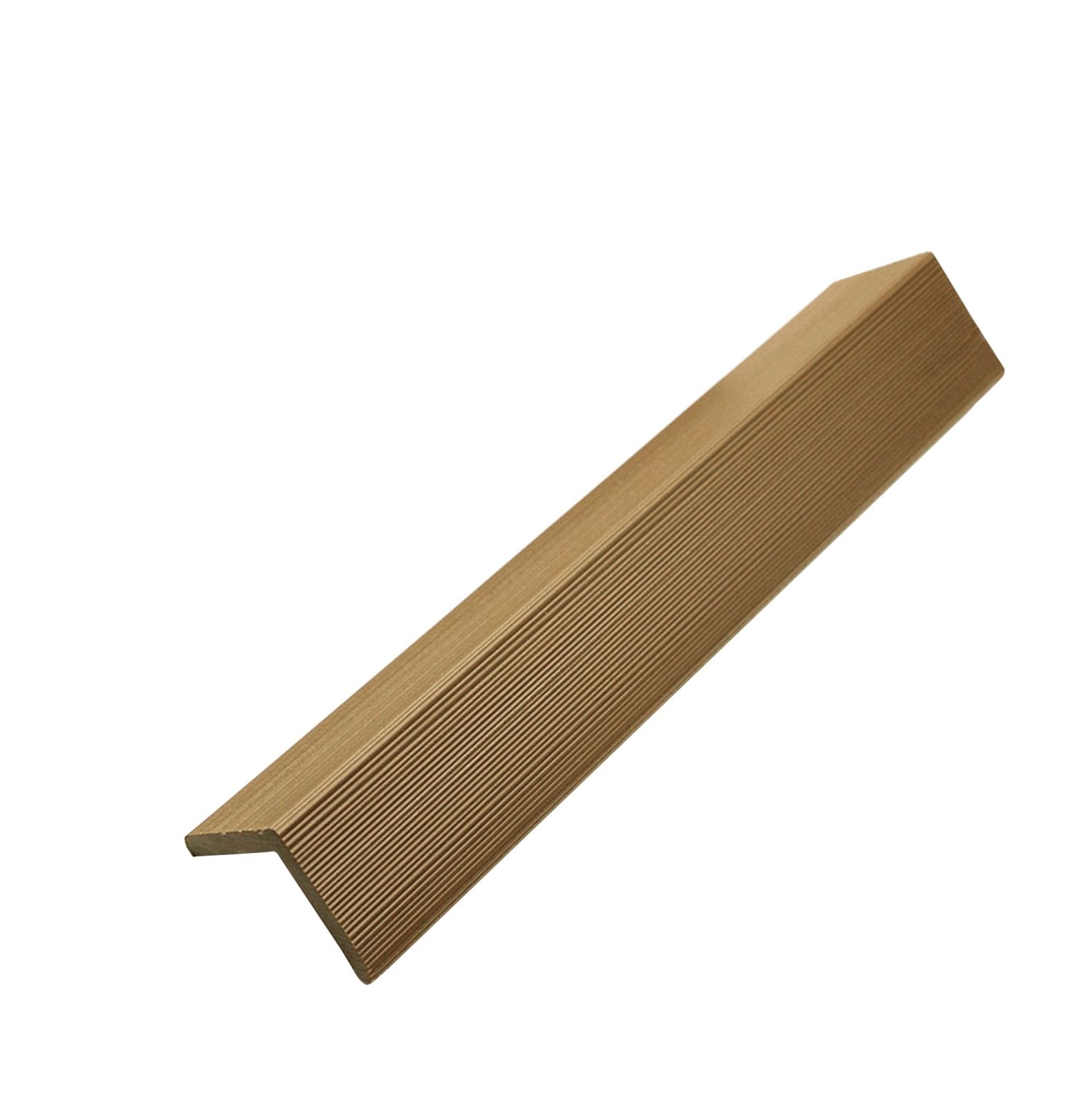 Standard Slatted Composite Cladding Angle Trim  - 50mm x 3.6mtr Teak