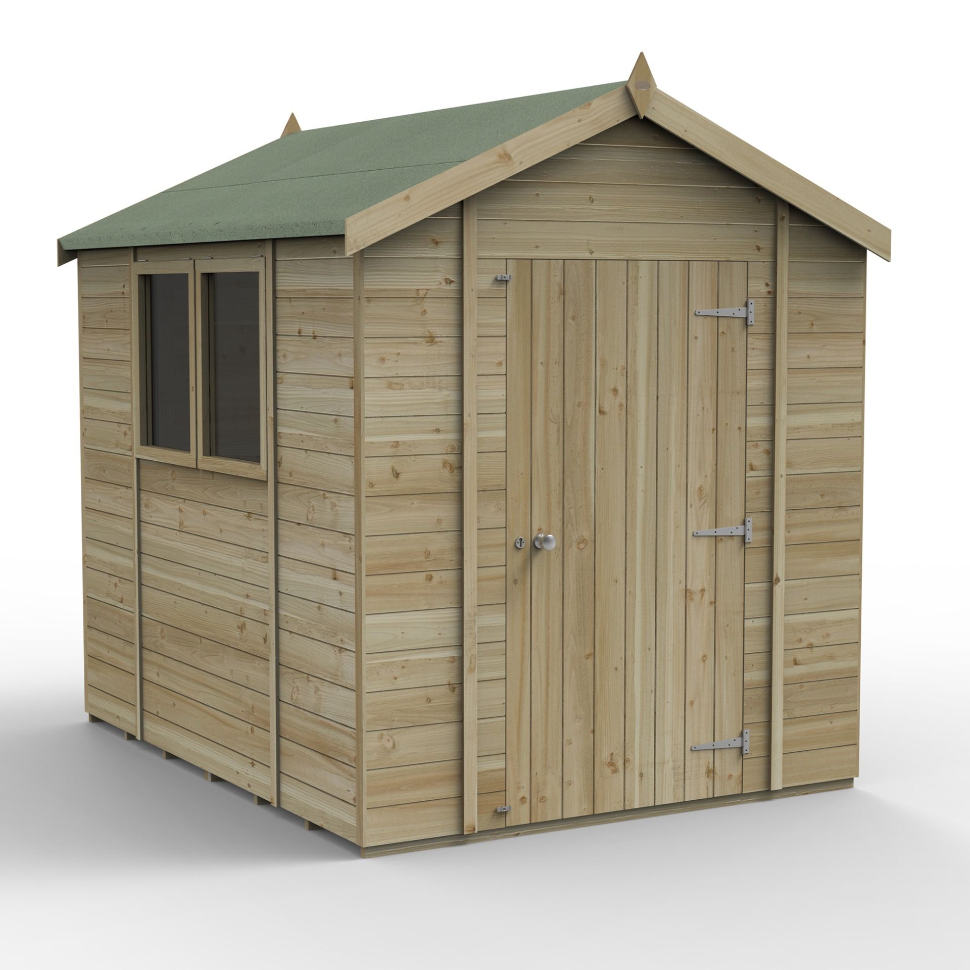 Forest Garden Tongue & Groove Apex Shed - 8' x 6'