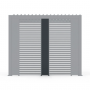 Titan Aluminium Pergola 310mm Solid Side Wall Panel - Grey