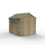 Forest Garden Apex Overlap Shed - Double Door - 8' x 6'