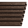 Durapost Urban Slatted Composite Fencing Board - 1830mm Brown - Pack of 2